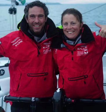 Tanguy de Lamotte et Samantha Davies, le duo d'Initiatives Cur